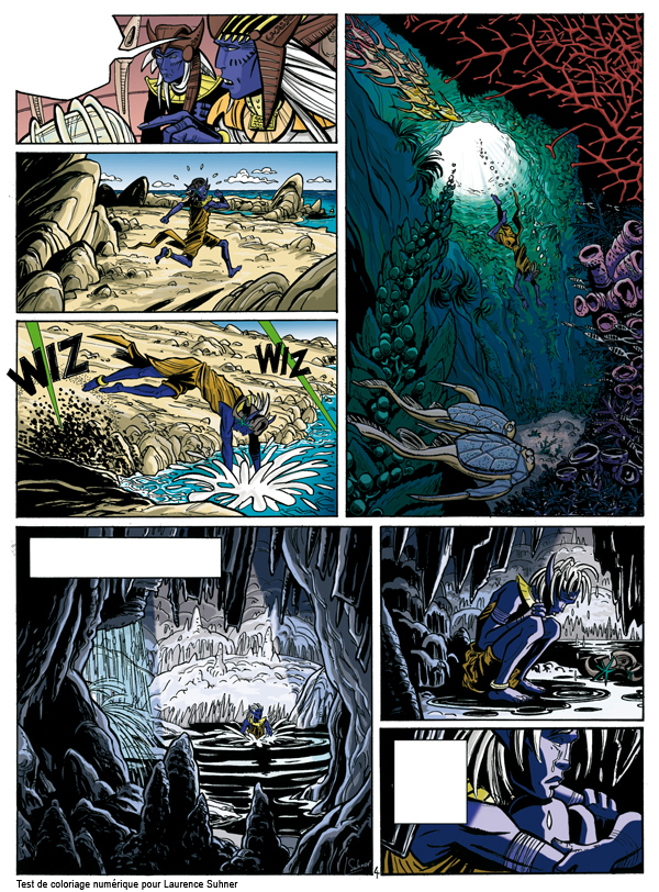 coloriage BD laurence suhner